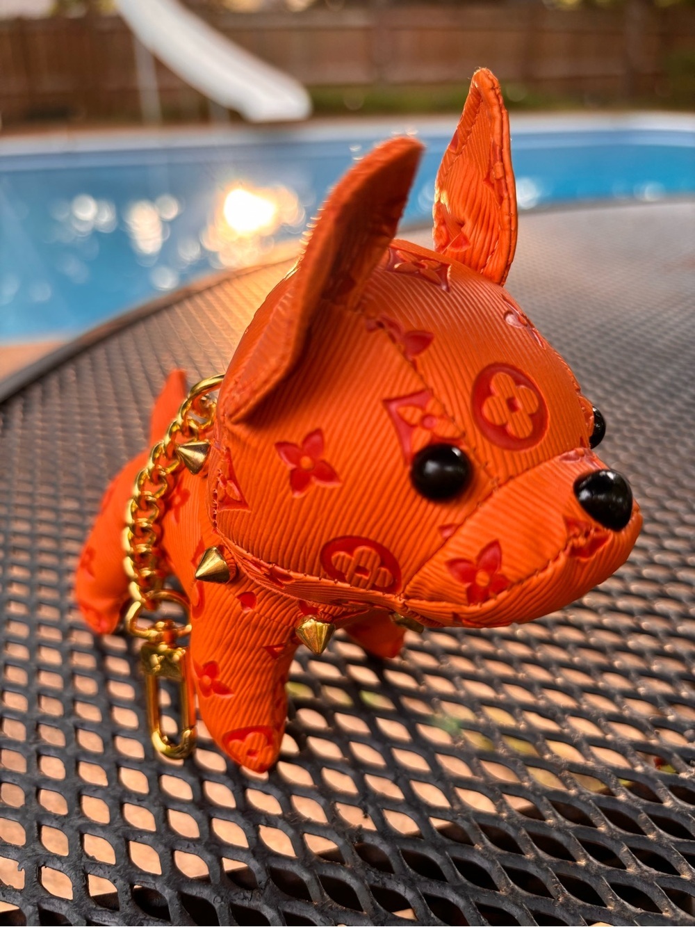 Bag Charm/KeyChain adorable Frenchie with spiked collars! 🥰🥰 - Picture 2 of 6